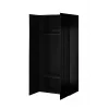 Kleiderschrank cama meble PAFOS 2D 90×55,5×198,5 cm Schwarz matt — 2 Einlegeböden