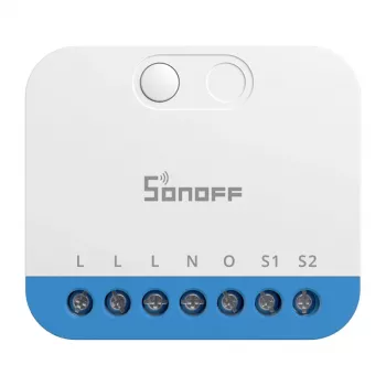 Wandmontierter Sonoff MINI-ZBDIM Zigbee smarter Mini-Controller/Dimmer für die Beleuchtung – kompaktes Inline-Modul