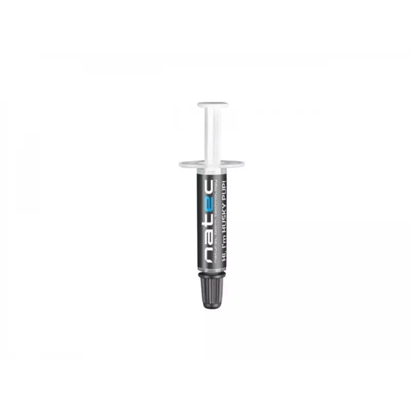 Wärmeleitpaste NATEC Husky Pup Kühlkörperpaste, Wärmeleitfähigkeit 4,63 W/m·K, -30–280°C, grau