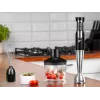 LAFE BlendMix BRK-003A Stabmixer-Set, 800 W, 2 Geschwindigkeiten, Turbo, Edelstahlmesser, 0,6-l-Becher, schwarz/silber