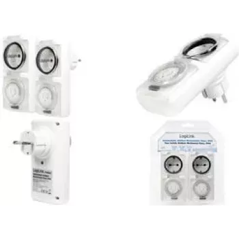 LogiLink ET0006A Timer, Weiß, 2er-Pack