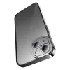 Baseus Glitter Transparent Case and Tempered Glass set for iPhone 14 Plus (black)