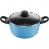 Ballarini Caprera 2H Topf mit Deckel, 24 cm, blau