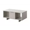 Couchtisch cama meble ALMA 100×55×55 cm, rechteckige beige Tischplatte, Kaschmir-Finish