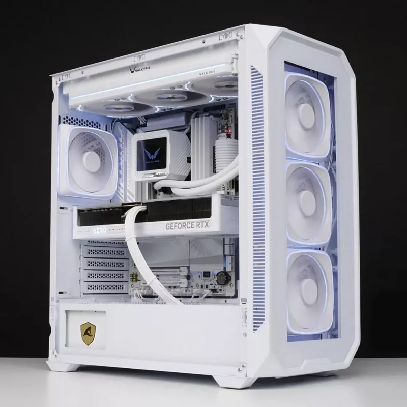 Flüssigkeits-CPU-Kühler Valkyrie VK-AIOV240W 240-mm-Radiator mit LCD