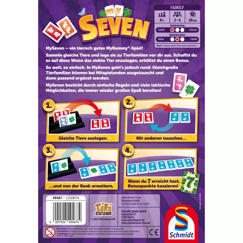 MySeven, Brettspiel