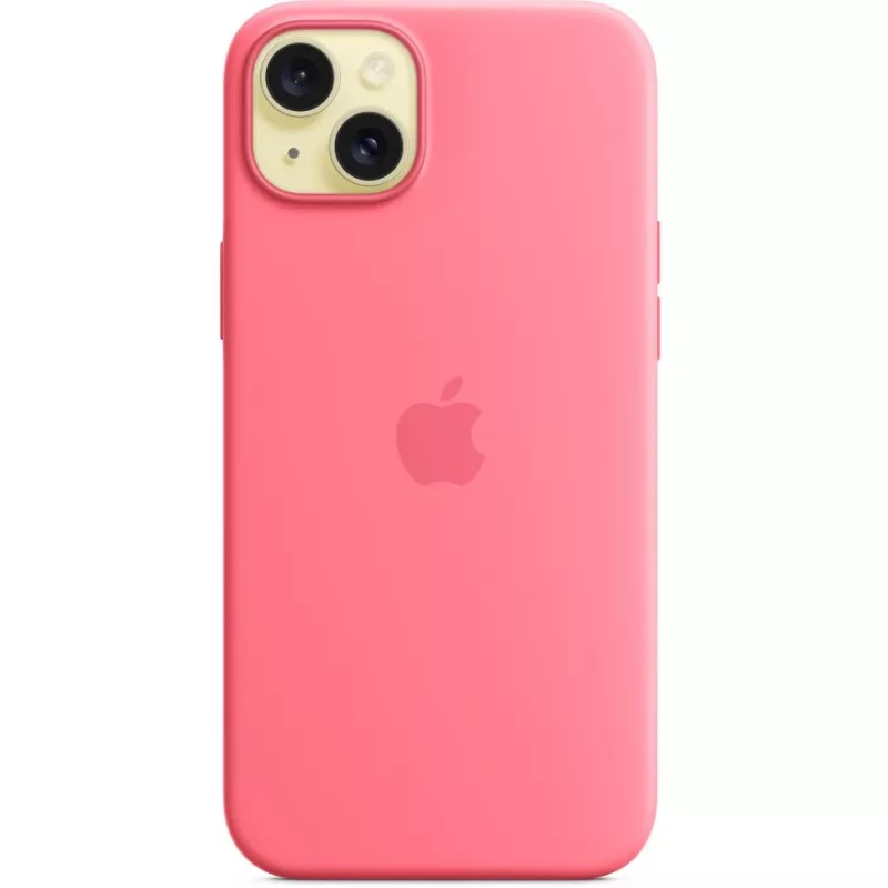 Apple MWNE3ZM/A iPhone 15 Plus Silikon Case mit MagSafe, Rosa