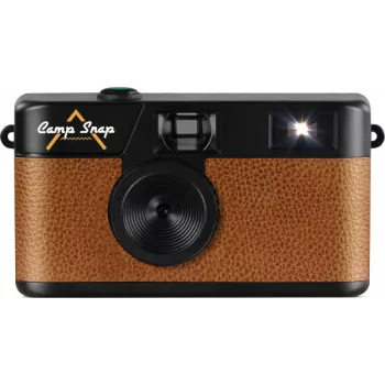 Displaylose Digitalkamera Camp Snap CS-V105-BR-JP — Braune Kompaktkamera ohne Display