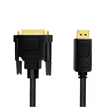 Videokabel-Adapter LogiLink CV0131 2 m DisplayPort DVI Schwarz