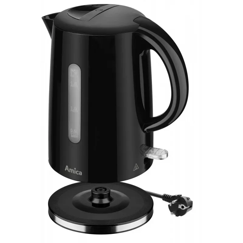 Amica KF1002 Wasserkocher, 1,7 L, Schwarz