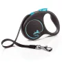 Flexi Automatic Leine Schwarz Design S 5 m, Blau
