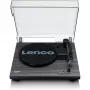 Belt-Drive-Audio-Plattenspieler Lenco LS-10 Schwarz mit integrierten Lautsprechern, 33/45 U/min, Cinch-Ausgang, Kopfhöreranschluss