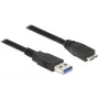 USB-Kabel DeLOCK 85076 USB 3.2 Gen 1 5m USB A Micro-USB B Schwarz