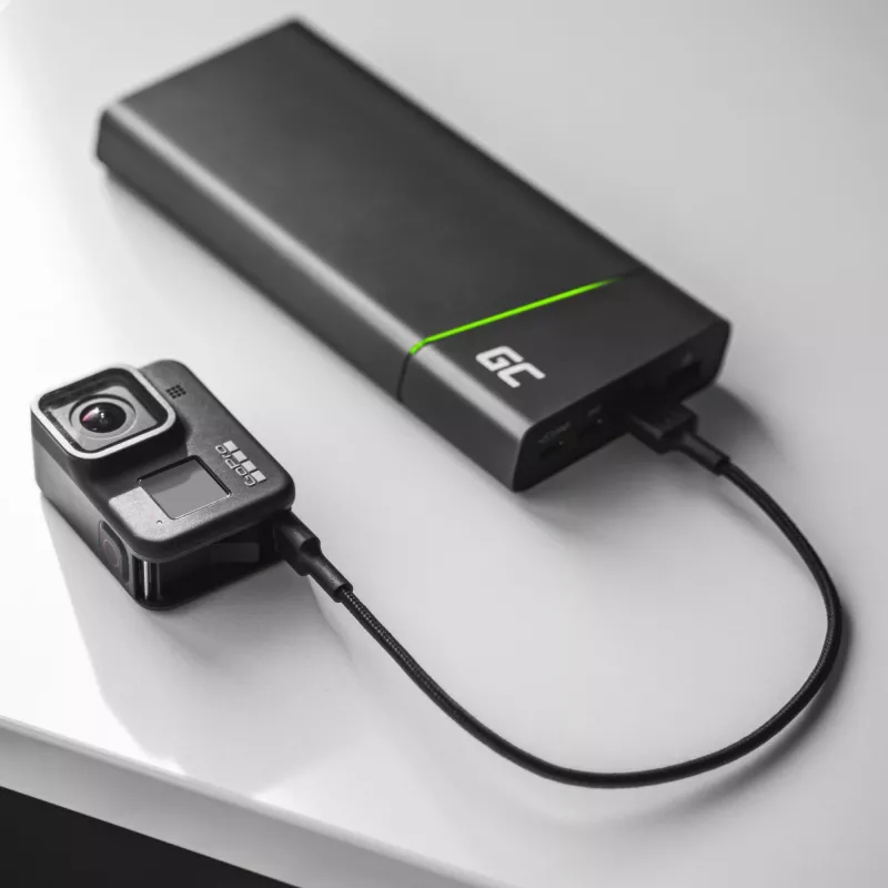 USB-Kabel Green Cell KABGC19 USB 2.0 2m USB A USB C Schwarz