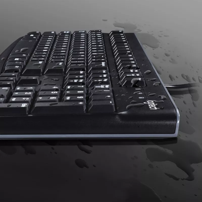 Logitech K120 Tastatur, USB, Schweizer Layout, schwarz (920-002504)