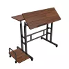 Maclean mobiler Laptoptisch, schwarz, 80x60 cm, max. 50 kg, höhenverstellbar 67-115 cm, MC-124 B