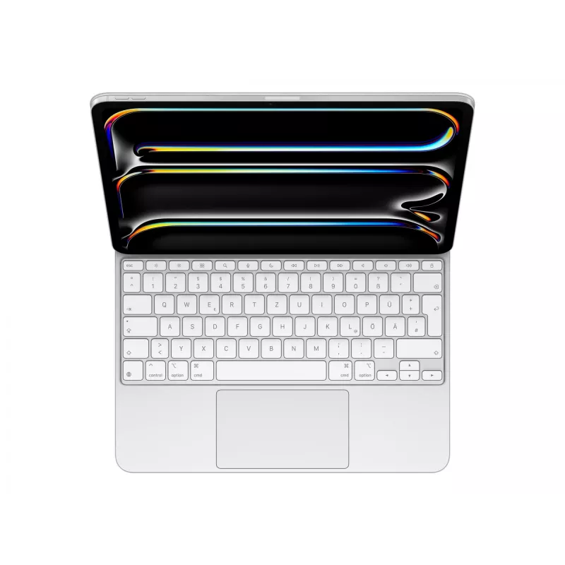 Apple Magic Keyboard für iPad Pro 13 Zoll M4 Deutsch Weiß QWERTZ Trackpad
