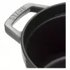Staub La Cocotte rund 26 cm, Gusseisen, Graphitgrau