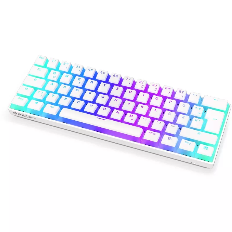 Thock Compact Wireless Pudding Onyx White, Gaming-Tastatur Weiß, DE-Layout, Kailh Box Red