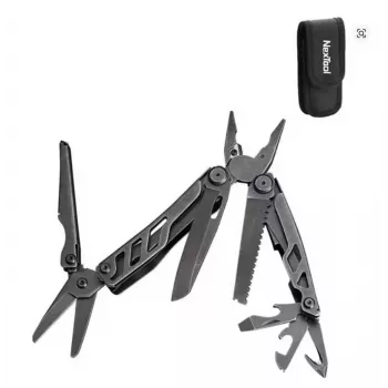 Multitool Nextool Mini FLAGSHIP NE20122 — 10-in-1 kompaktes Edelstahl-Multitool, schwarz, 67×27×17 mm, 83 g