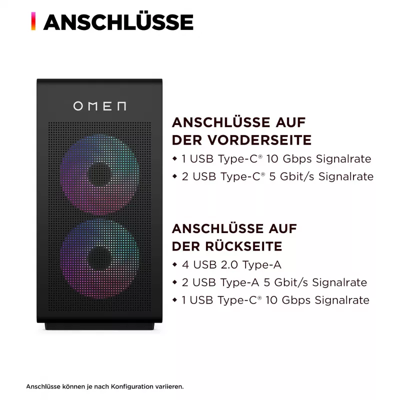 HP OMEN 35L GT16-0065ng AMD Ryzen™ 7 8700F Gaming-PC