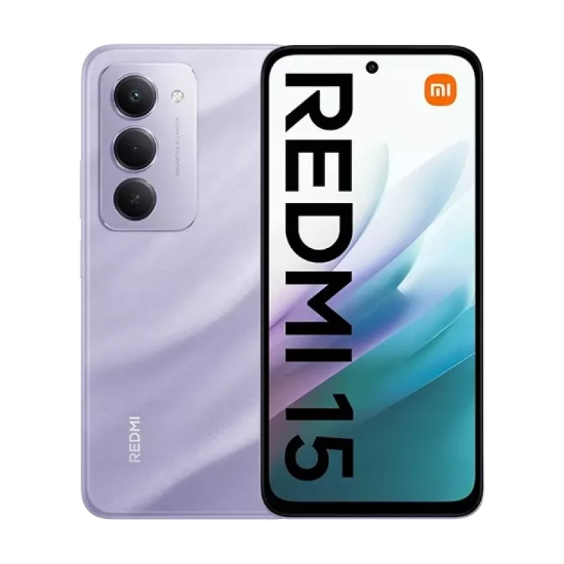 Xiaomi Redmi 15 4G (128GB, Viola Sabbioso, 6,90 Zoll, Dual-SIM Hybrid, 4G), Smartphone, Violett