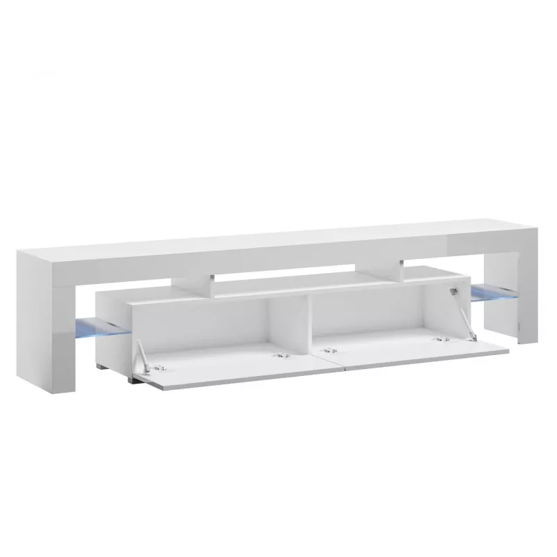 Cama Meble TORO 200 TV-Lowboard, grau/weiß Hochglanz