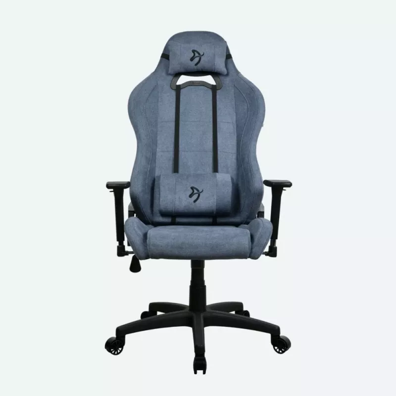 Gaming-Stuhl Arozzi Torretta SoftFabric Blue — ergonomisches Design, höhenverstellbar und Armlehnen verstellbar
