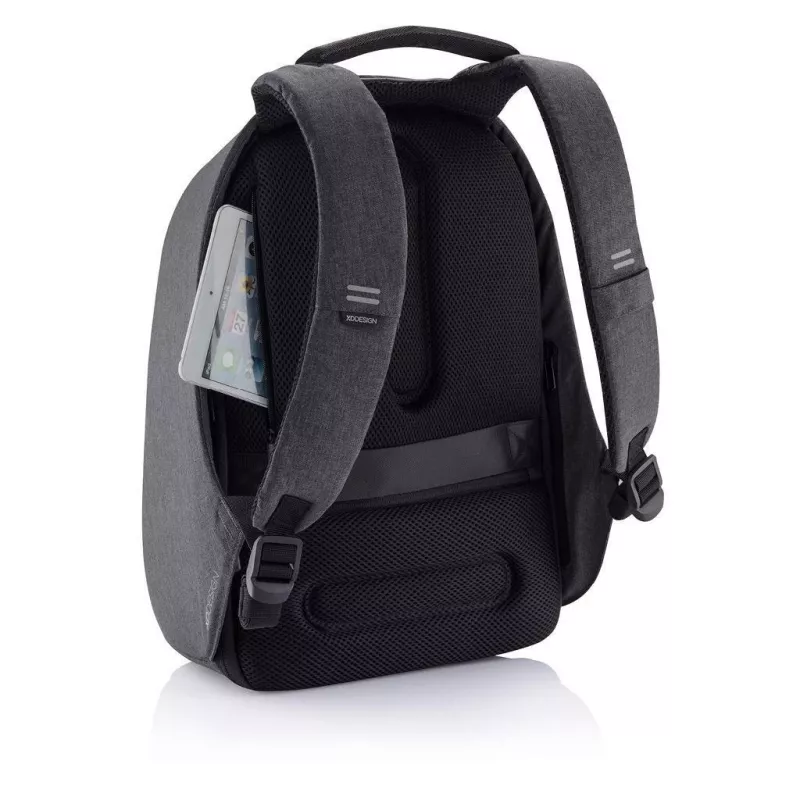 XD Design Bobby Hero XL P705.711 Anti-Diebstahl-Rucksack, 17-Zoll-Laptop, 12,9-Zoll-Tablet, USB-Ladeanschluss, 20 l, Schwarz