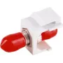 LWL-Keystone-Steckverbinder ShiverPeaks 08-10221 ST–ST Simplex Multimode (MM) Rot