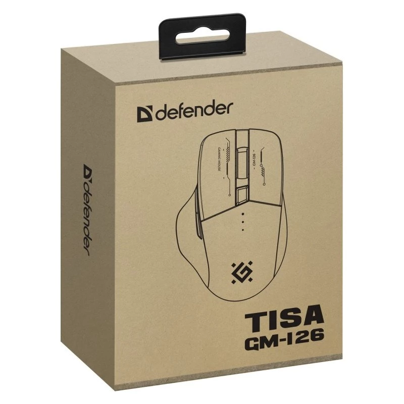 Maus DEFENDER GM-126 TISA RF+BT OPTIC 1600dpi 6P WEISS