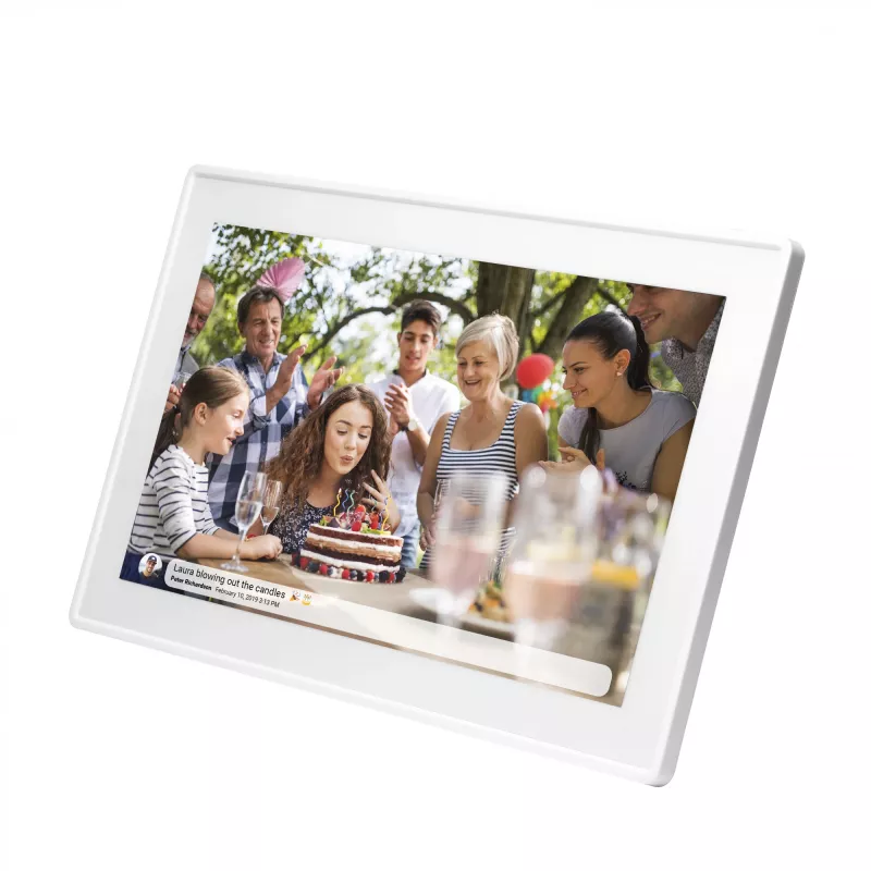 Denver PFF-1515W digitaler Bilderrahmen Weiß 39,6 cm (15,6 inch) Touchscreen Wi-Fi