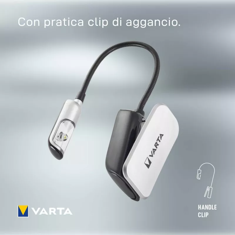 Varta Easy Line 16618 LED-Leselampe, 9 lm, mit Klemme