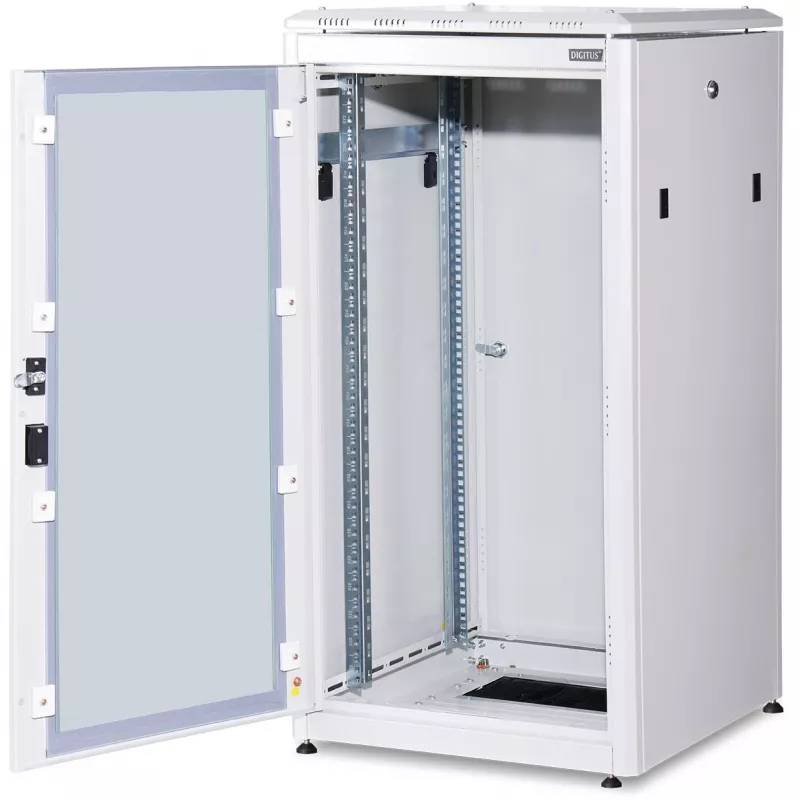 DIGITUS Professional Unique DN-19 22U-6/6-1 - Schrank - Hellgrau, RAL 7035 - 22U - 48,3 cm (19) (DN-19 22U-6/6-1)