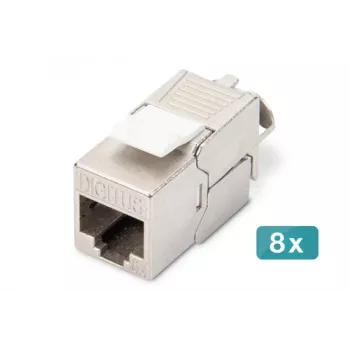 Digitus CAT 6A Keystone Module geschirmt werkzeugfrei Modul 8 Stück