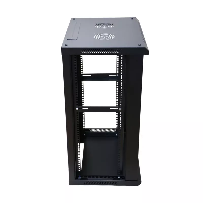Wandschrank Extralink Rackmount cabinet 15U 600x450 schwarz mit Schlüsselschloss und Rack-Schienen