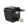 Maclean MCE154 Netzstecker-Adapter, EU-Steckdose auf UK-Stecker, Schwarz