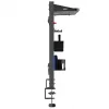 Ergo Office ER-300 B Tischtrennwand / Organizer, 1295 x 242 x 726 mm, Stahl, max. Belastung 10 kg, Schwarz