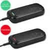 Qoltec Schnellladegerät für 36V Elektroroller und E-Bike | 42V | 2A | 5,5*2,5 | wasserdicht + Netzkabel