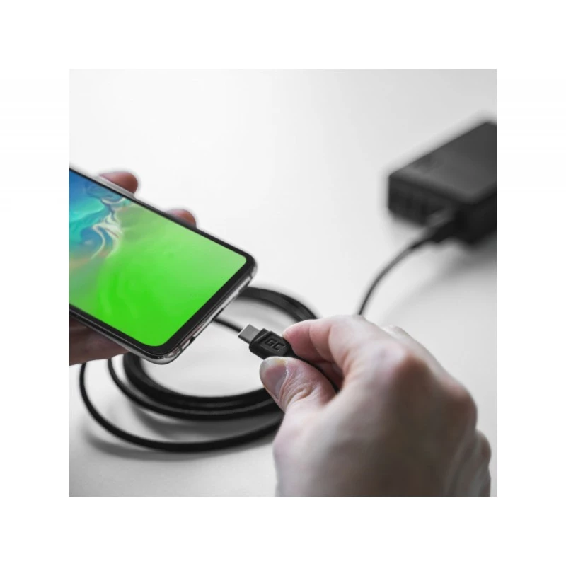 USB-Kabel Green Cell KABGC22 USB 2.0 1,2 m USB A USB C Schwarz