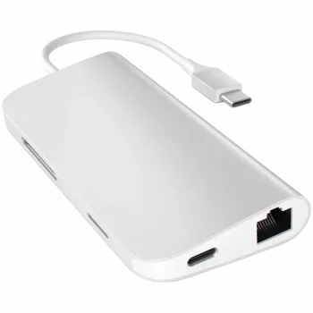 Satechi USB-C Multiport Adapter 8K mit Ethernet V3 space grey (ST-P8KEM)
