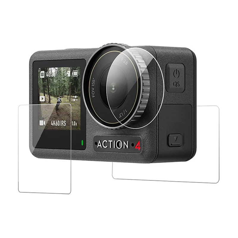 Gehärtetes Glas für DJI Osmo Action 5/4/3 Telesin