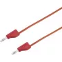 VOLTCRAFT Prüfleitung [Stecker 4 mm - Stecker 4 mm] 0,75 m Rot MSB-300 (MSB-300-0.75-Red)