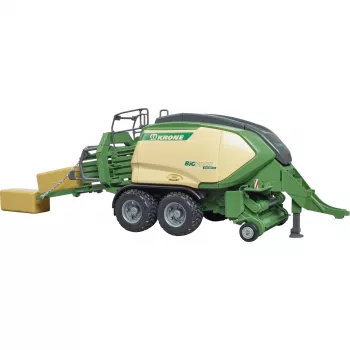 Bruder 02033 Krone Big Pack 1290HDP VC Ballenpresse Modellfahrzeug, 1:16, mit 2 Quaderballen, grün