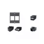 Bachmann 940.112 Keystone-Kupplung CAT6 UTP RJ45 ungeschirmt, Schwarz
