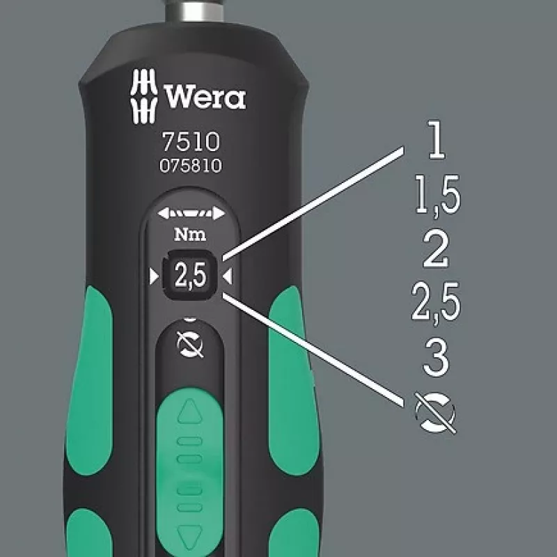 Wera 7510 Kraftform Safe-Torque Speed Drehmomentschraubendreher, 1-3 Nm, 1/4″