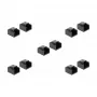 DeLOCK 86470 RJ45 Stecker Staubschutz, Schwarz, 10 Stück