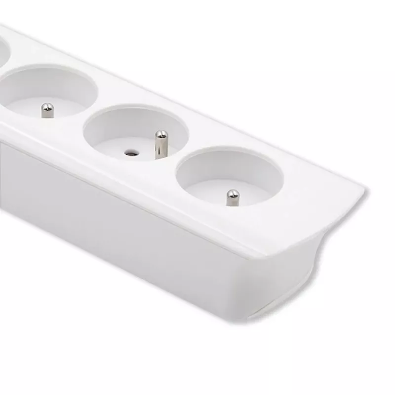 Power Extension Qoltec 50276 1,8 m 5 AC-Steckdosen Innenbereich Weiß
