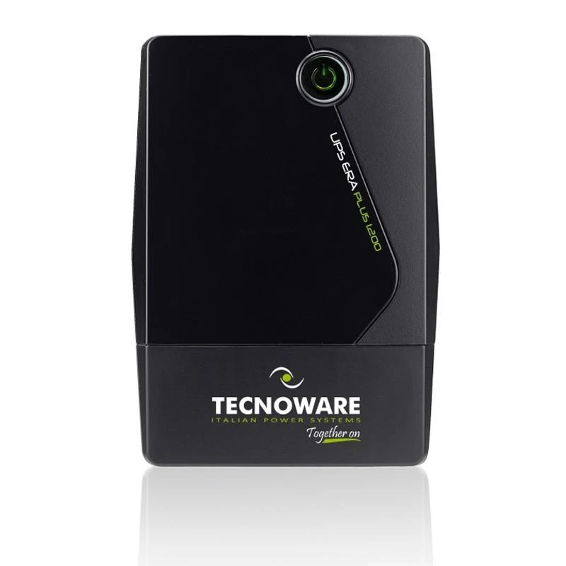 Tecnoware Era Plus 1600 FGCERAPL1602SCH Line-Interactive-USV, 1600 VA / 1200 W, Sinuswelle, Schuko, 12V-11Ah-Akku