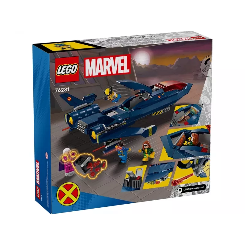 Konstruktionsspielzeug LEGO Marvel Super Heroes X-Jet 76281 mit 5 Minifiguren
